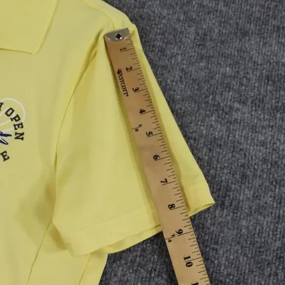 Lacoste Sport Shirt Mens Small Miami Open Polo Yellow Tennis Ultra Dry Preppy - Picture 16 of 16